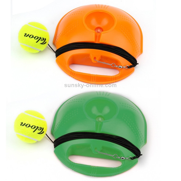 Tennis Trainer Set Rebound Baseboard Self-study Practice Training Tool Equipment Sport Exercise with Ball for Beginner, Random Color Delivery