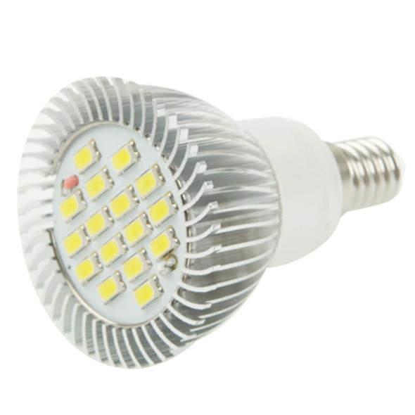 E14 6.4W LED Spotlight Lamp Bulb, 15 LED 5630 SMD, White Light, AC 220V
