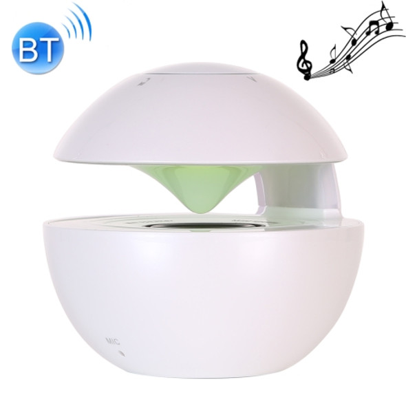 BT-118 Mini Wireless Bluetooth Speaker with Breathing Light, Support Hands-free / TF Card / AUX (White)