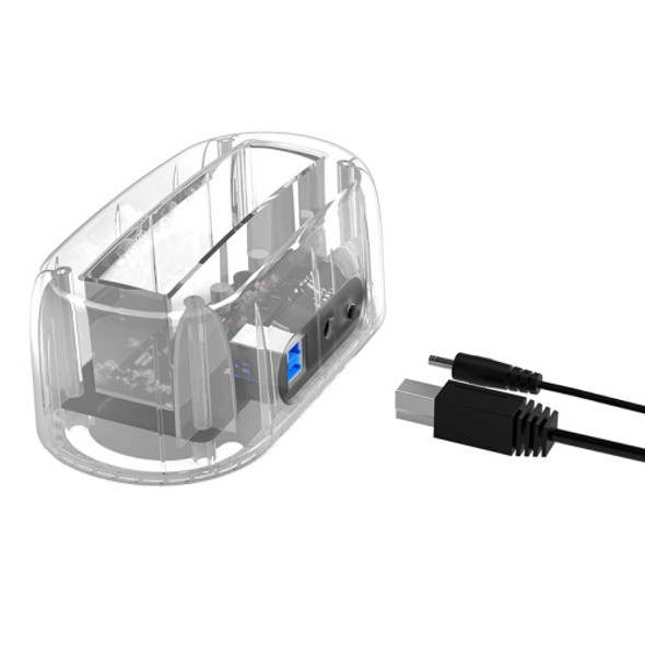 ORICO 6139U3 2.5 / 3.5 inch Transparent SATA to USB 3.0 Hard Drive Dock Station(Transparent)