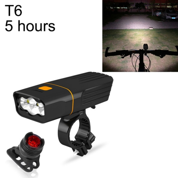 TK3 USB Charging Bicycle Light LED Flashlight (5 Hours, T6 + Gem Lamp)