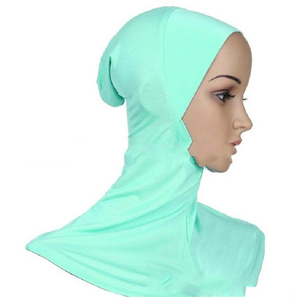 Autumn and Winter Ladies Solid Color Scarf Hooded Modal Headscarf Cap, Size:45 x 43cm(Cornflower Blue)