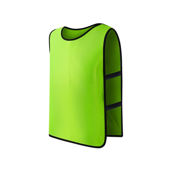 Football Basketball Training Vest Children Team Uniform Vest Outdoor sportswear, Size:XL(With Laces Green)