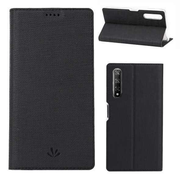 For Huawei Honor 9X Pro & Honor 9X & Y9s Magnet Horizontal Flip Shockproof TPU + PU Leather Protective Case  Card Slot & Holder(Black)