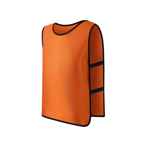 Football Basketball Training Vest Children Team Uniform Vest Outdoor sportswear, Size:XL(With Laces  Orange)