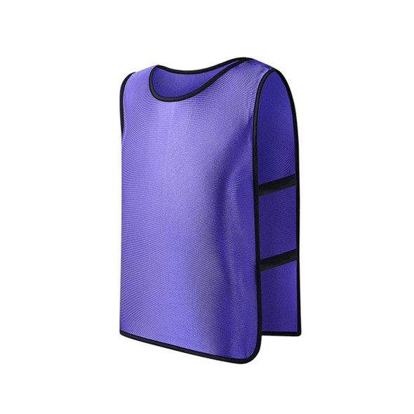 Football Basketball Training Vest Children Team Uniform Vest Outdoor sportswear, Size:XL(With Laces  Purple)