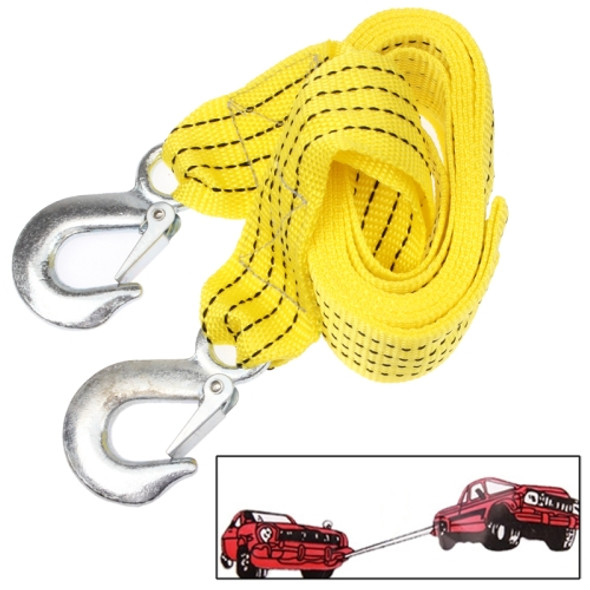 3 Tons Vehicle Towing Cable Rope, Length: 3m(Yellow)