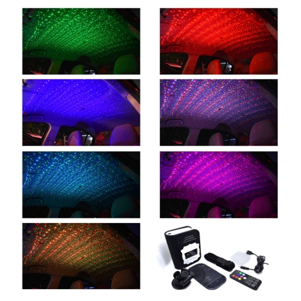 K2 5V Roof Ceiling Decoration Colorful Light Star Night Lights Starry Sky Atmosphere Lamp Projector with Remote Control