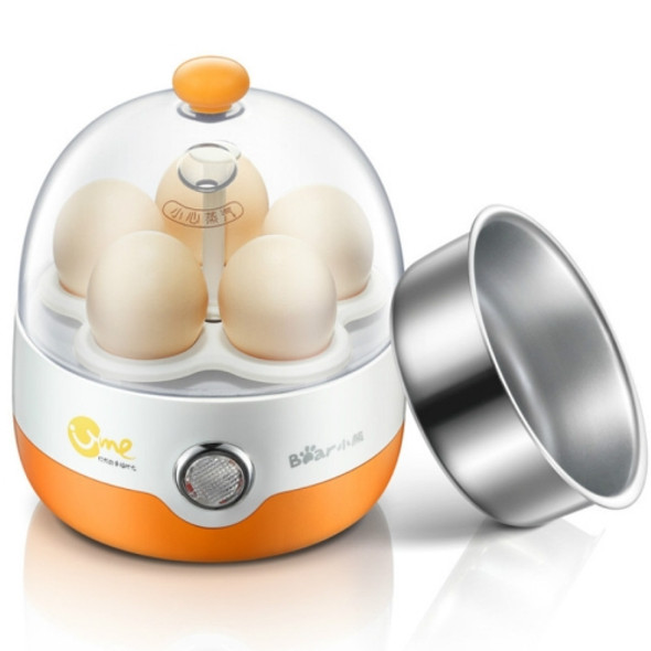 Automatic Power off Cooking Egg Mini Dingle-layer Multi-function Stainless Steel Breakfast Machine, CN Plug, 220V(Orange)