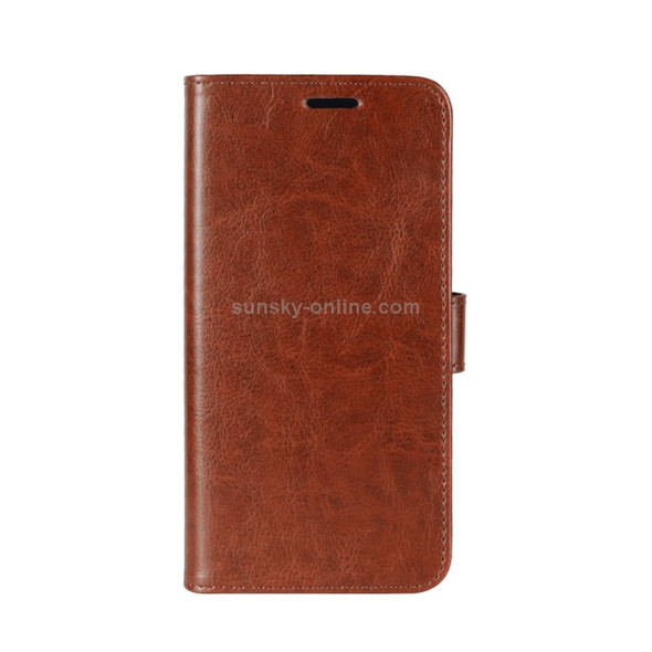 For Huawei  Enjoy 7S / P Smart Crazy Horse Texture Horizontal Flip Leather Case with Holder & Card Slots & Wallet(Brown)
