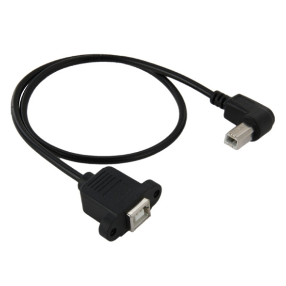 USB 2.0 Type-B Male to Female Printer / Scanner Extension Cable for HP, Dell, Epson, Length: 50cm(Black)