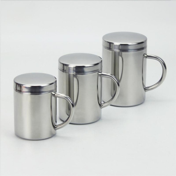 304 Stainless Steel Double Insulation Coffee Drink Milk Water Mugs Durable Drinking Cup with Lid 400ml