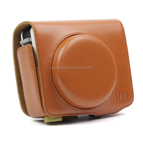 Vintage PU Leather Case Bag for Leica Sofort Camera (Brown)