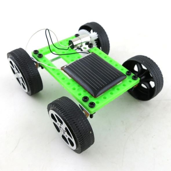 Creative Kids Early Education DIY Solar Energy Car Science Experiment Assembled Toy, Size:3.2x7.5x8cm