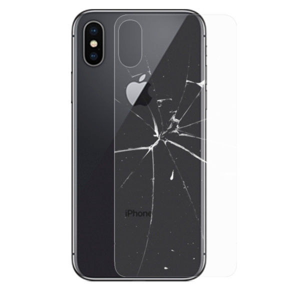 For iPhone X / XS Transparent Tempered Glass Back Screen Protector