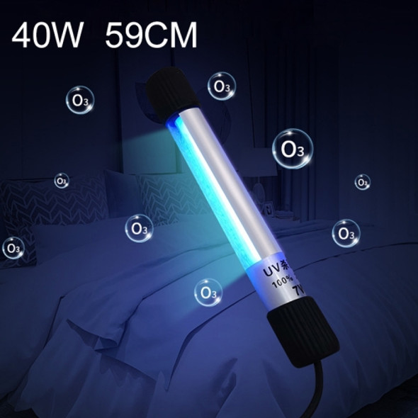 40W 59cm Length Ozone UV Strong Light Disinfection Portable Anti-virus Sterilization Lamp Bar Strip, CN Plug