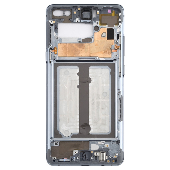 Middle Frame Bezel Plate with Side Keys for Galaxy S10 5G (Grey)