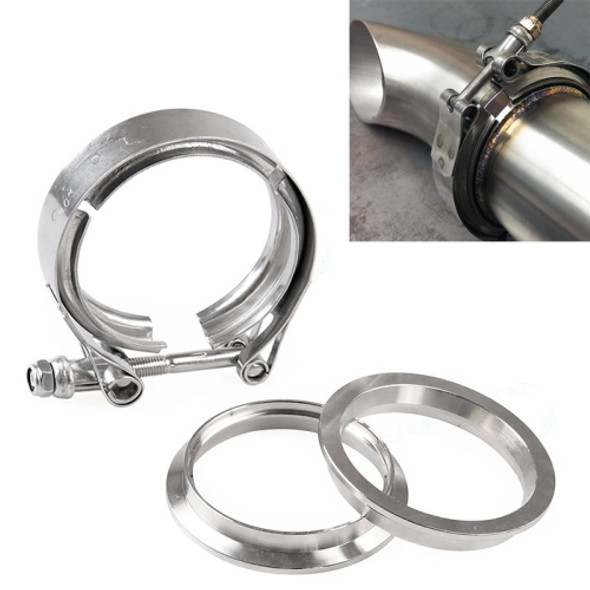 3.5 inch Car Turbo Exhaust Downpipe V-Band Clamp Stainless Steel 304 Flange Clamp