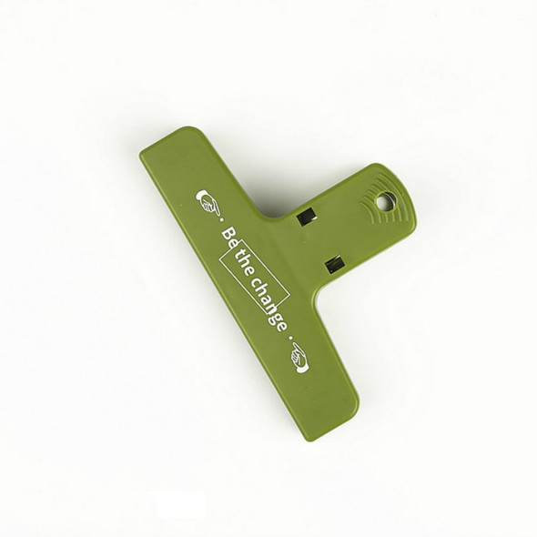 Hand Account Clip Retro Color Plastic Clip Paper Clip Green(Be the change)