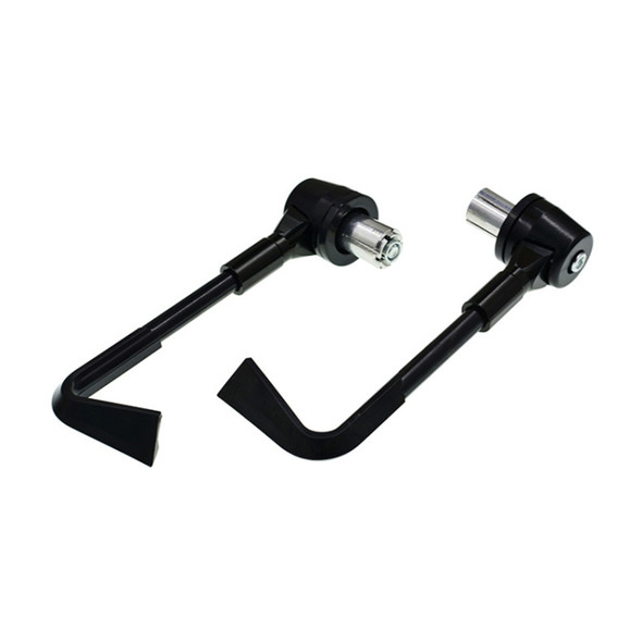 2 PCS Universal 22mm Shockproof Protection Rod CNC Horn Shape Handbrake Motorcycle Modification Accessories(Black)