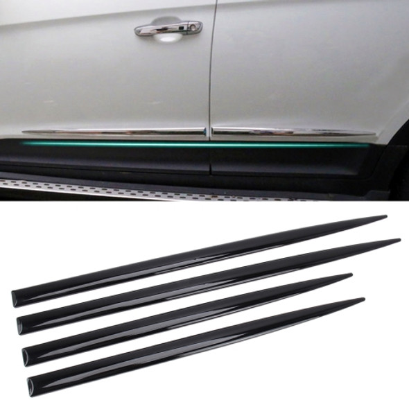 4 PCS Car Auto Door Side Edge Metal Anti-scratch Body Guard Protection Strip Sticker(Black)