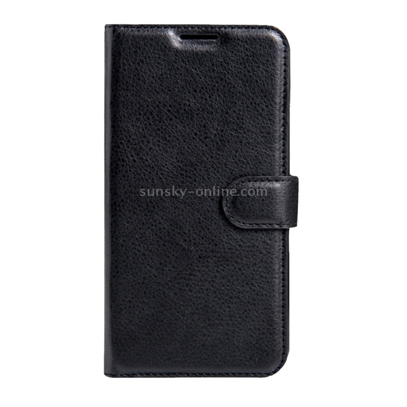 For LG X Max & X5 Litchi Texture Horizontal Flip Leather Case with Magnetic Buckle & Holder & Card Slots & Wallet (Black)