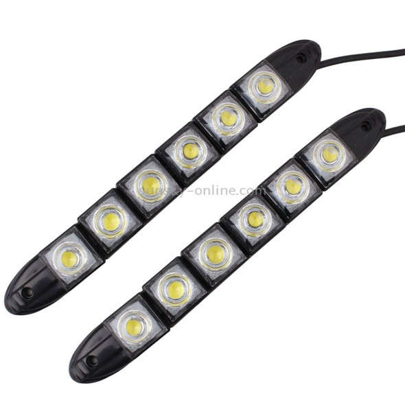 MZ 3W 2 PCS 160LM 6 LED SMD 5050 Flexible Snake LED Car Daytime Running Lights, DC 12V