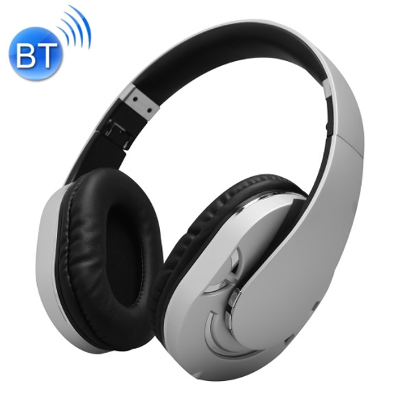 BTH-878 Foldable Wireless Bluetooth V4.1 Headset Stereo Sound Earphones (Silver)