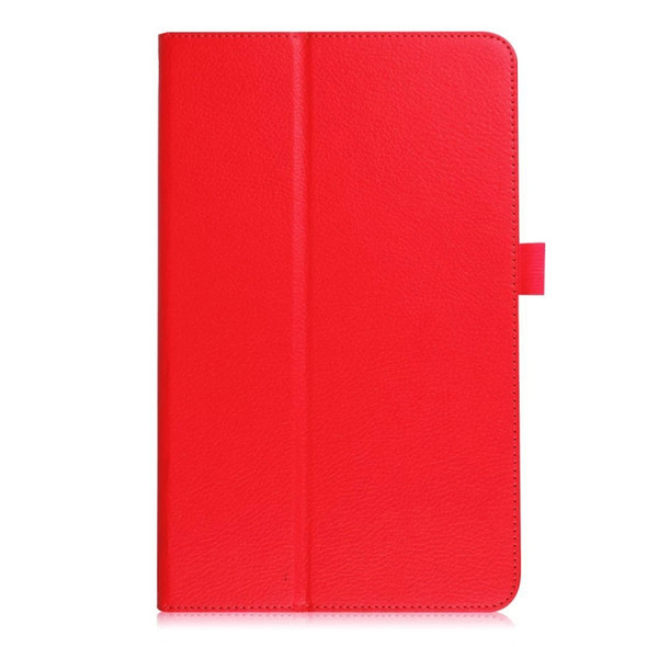 Litchi Texture Horizontal Flip Leather Case for Samsung Galaxy Tab A 10.5 T590 / T595 / T597, with Holder (Red)