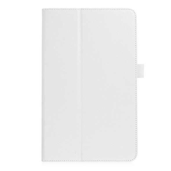 Litchi Texture Horizontal Flip Leather Case for Samsung Galaxy Tab A 10.5 T590 / T595 / T597, with Holder (White)