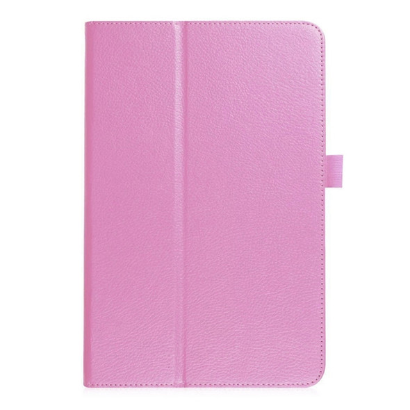 Litchi Texture Horizontal Flip Leather Case for Samsung Galaxy Tab S4 10.5 T830 / T835, with Holder (Pink)