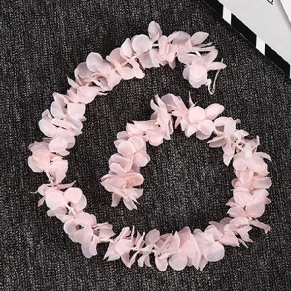 10 PCS 1M Simulation Orchids String Wedding Arrangement Flower Strip Stage Decoration Supplies(Meat Pink)