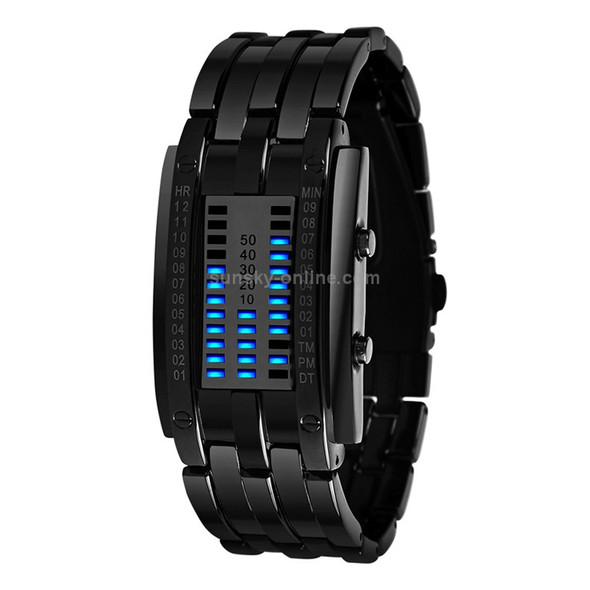 SKMEI Multifunctional Female Outdoor Fashion Noctilucent Waterproof LED Digital Watch(Black)