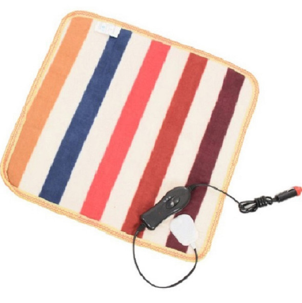 12V for Car Animals Bed Heater Mat Heating Pad Winter Warmer Carpet Plush Electric Blanket Seat Heating Pad, Size:45x45cm(Color Radom Delivery)