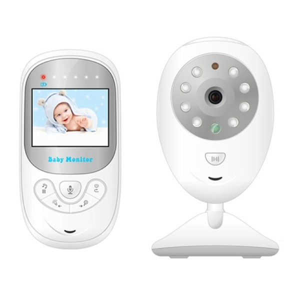 BM-108 2.4 inch LCD 2.4GHz Wireless Surveillance Camera Baby Monitor with 8-IR LED Night Vision, Two Way Voice Talk(White)