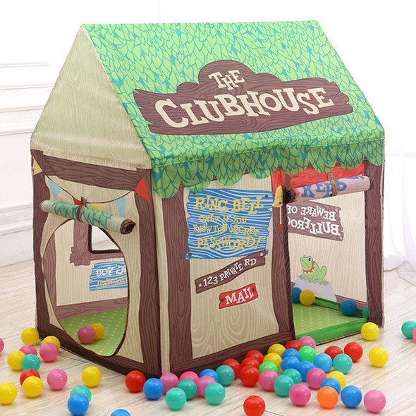 Household Children Printing Play Tent Small Game House (Green)