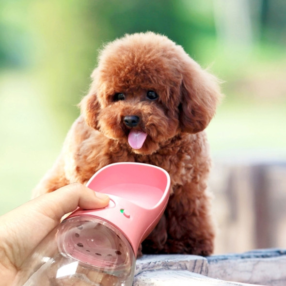 Outdoor Travel Portable Pet Drinking Water Cup Water Feeder, Capacity: 350ml (Pink)