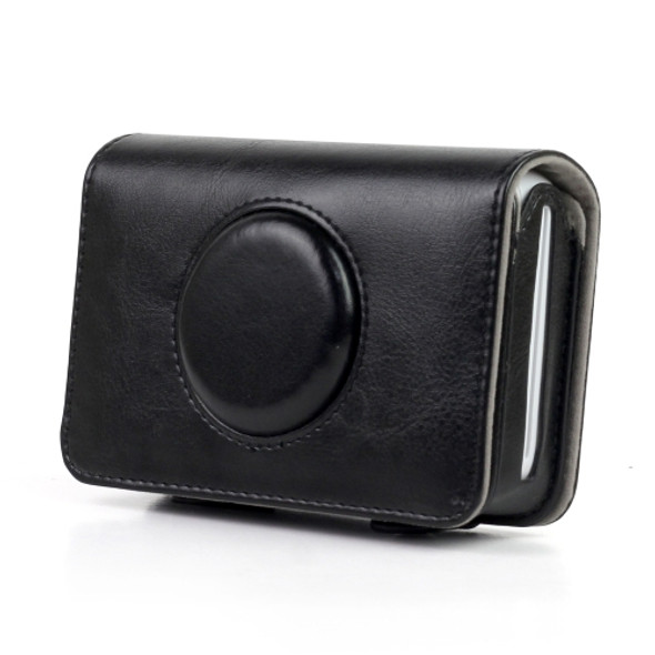 Solid Color PU Leather Case for Polaroid Snap Touch Camera (Black)