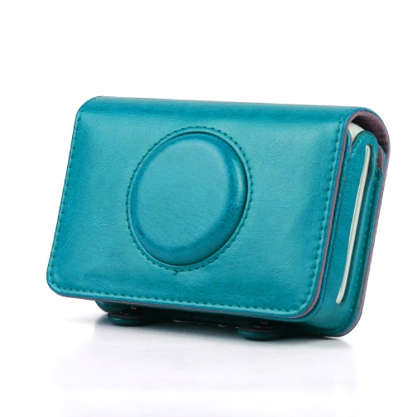 Solid Color PU Leather Case for Polaroid Snap Touch Camera (Blue)