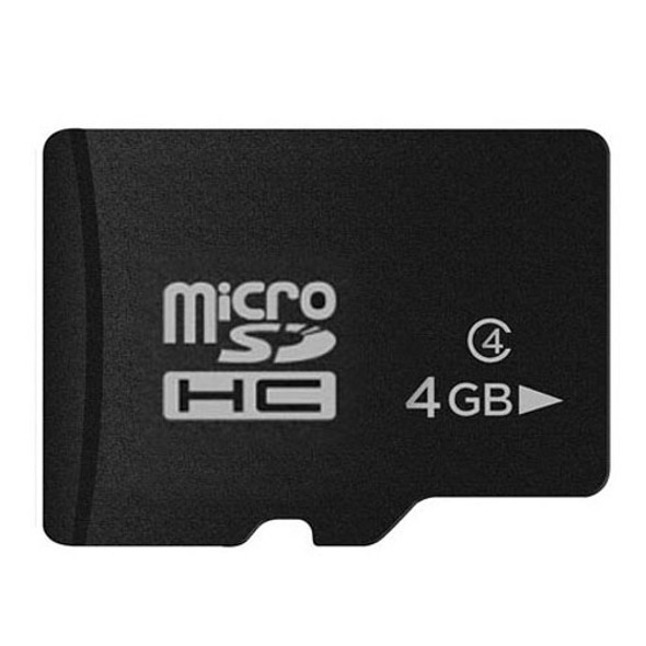 4GB High Speed Class 10 Micro SD(TF) Memory Card from Taiwan, Write: 8mb/s, Read: 12mb/s (100% Real Capacity)(Black)