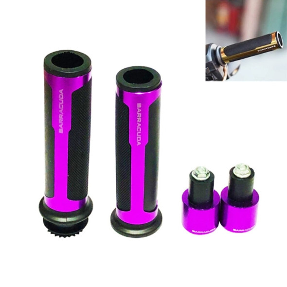 Motorcycle Modification Accessories Hand Grip Cover Handlebar Set(Purple)