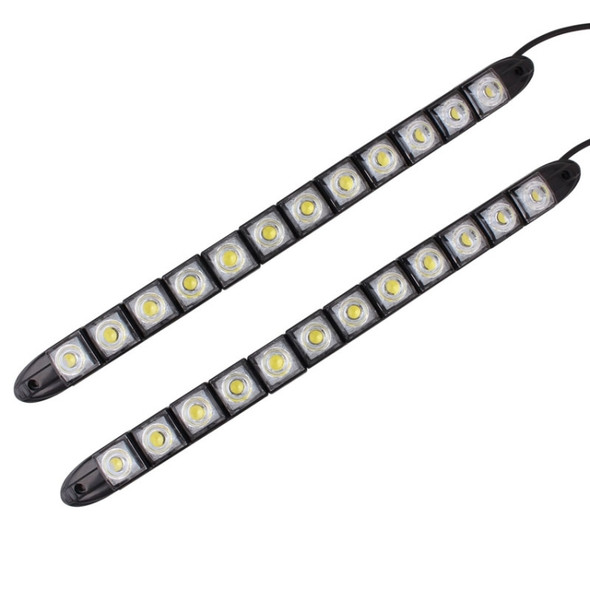 2 PCS  6W 12 LED SMD 5050 Flexible Snake LED Car Daytime Running Lights, DC 12V