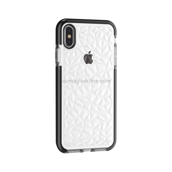 Diamond Texture TPU Case for  iPhone XS Max(Black)