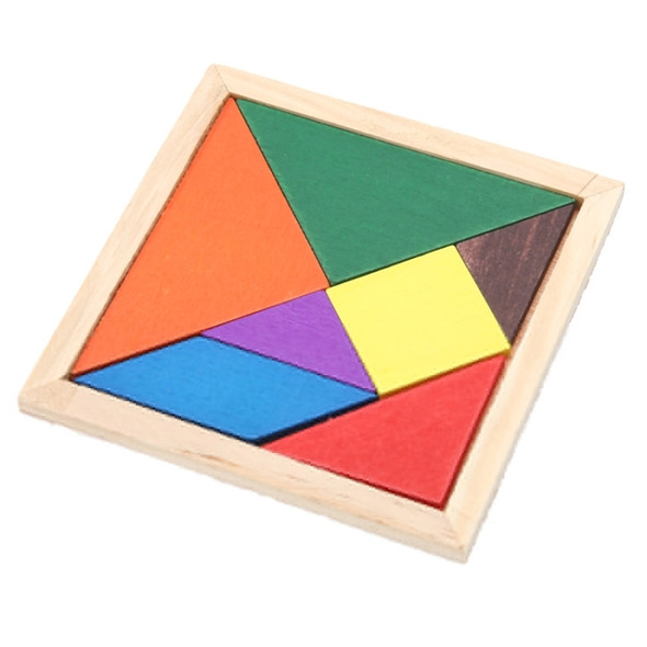 Wooden Three-Dimensional Puzzle Board DIY Kids Baby Educational Wood Toy, Random Color Delivery