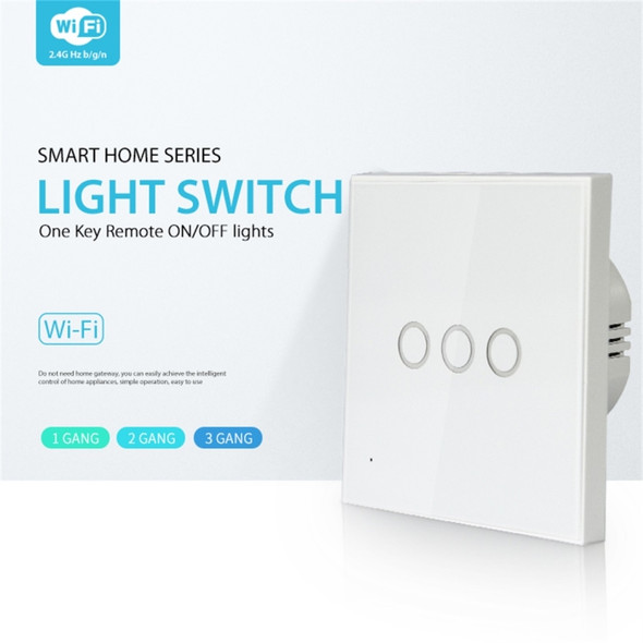 NEO NAS-SC03W Wireless WiFi EU Smart Light Control Switch 3Gang