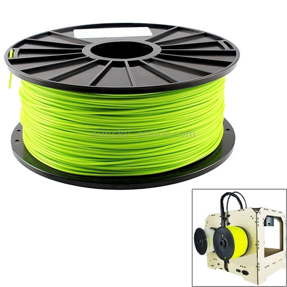 ABS 1.75 mm Fluorescent 3D Printer Filaments, about 395m(Green)