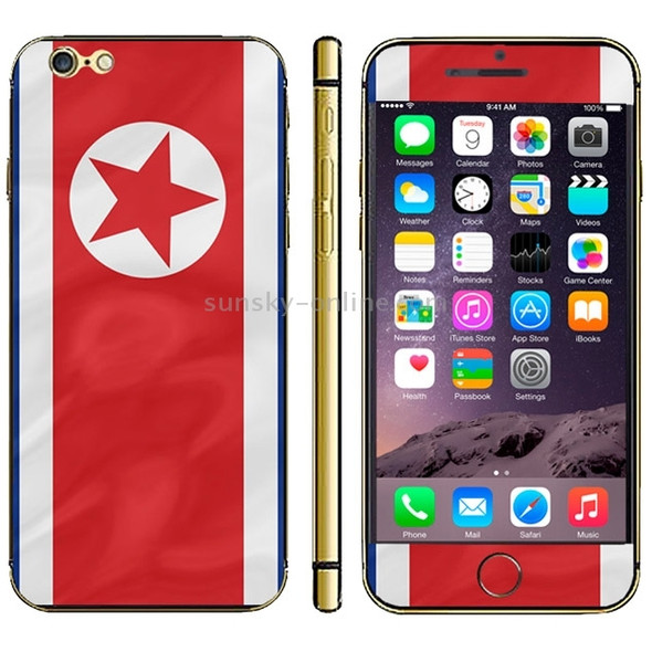 North  Flag Pattern Mobile Phone Decal Stickers for iPhone 6 Plus & 6S Plus