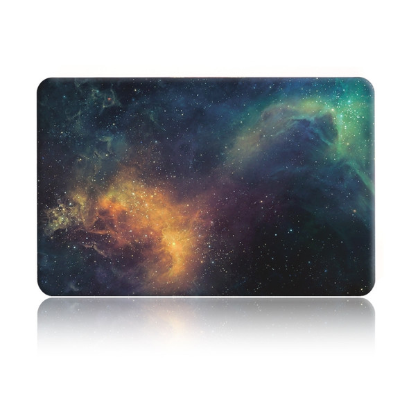 Green Starry Sky Pattern Laptop Water Decals PC Protective Case for MacBook Pro 15.4 inch A1990 (2018)