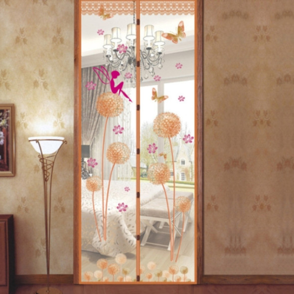Summer Mosquito Curtain Magnetic Soft Screen Door Curtain, Size:100 x 210cm(Beige)