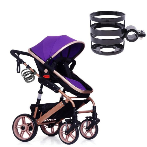 Round Plastic Baby Stroller Accessories Bicycle Water Bottles RackBottles Rack(Black)